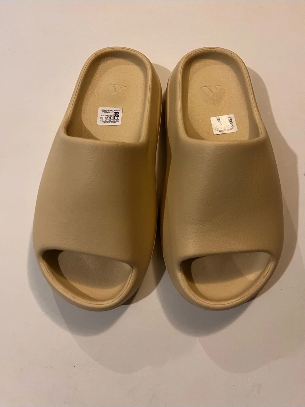 adidas Slide Sandals in Tan